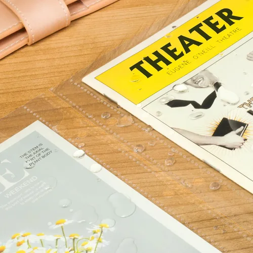 Vista 5 de Protectores de página para programas de juego de Broadway y programas de teatro, 50 protectores de hojas para folletos antiguos de 6 x 9 pulgadas