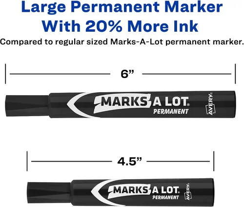 Vista 2 de Avery Marks-A-Lot - Marcador de punta de cincel grande