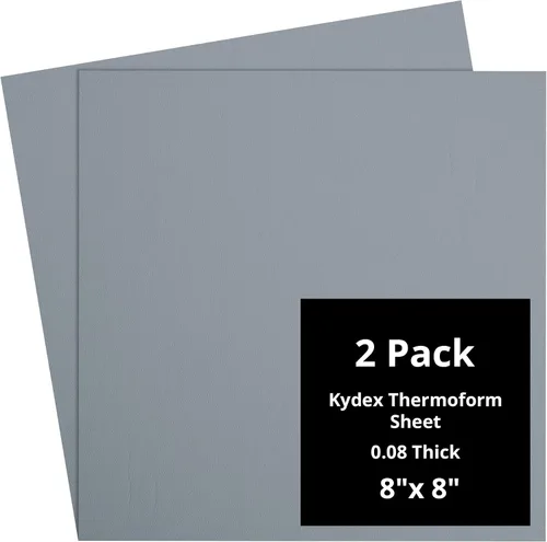 Vista 160 de Kydex Sheets - Solid Color DIY Kit for Crafting Holsters, Sheaths, and Mag Pouches - (8x8, 8x12, 12x12), Premium Thermoform Sheets - Thick, Durable