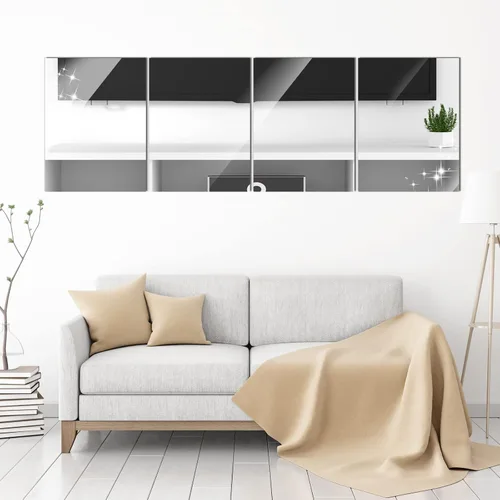 Vista 6 de Tuanse - 80 láminas de espejo de plástico flexible para decoración