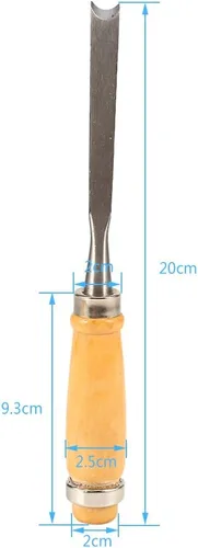 Vista 5 de Juego de herramientas de cincel de madera, 12 piezas de cinceles de carpintería, herramientas de tallado de madera, herramientas de torno
