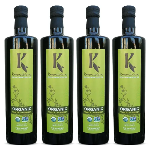 Vista 18 de Aceite de Oliva griego orgánico extra virgen Kasandrinos (botella de 17 oz)