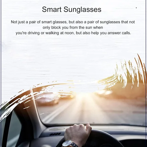 Vista 4 de Estéreo Cancelación de Ruido Gafas de sol inteligentes con auriculares para Ciclismo Correr Conducción Pesca