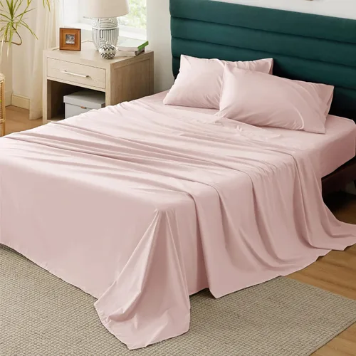 Vista 11 de Bedsure Sábanas de Percal 100% Algodón Tamaño Full, Sábanas de Cama Tamaño Full con Bolsillo Profundo de Hasta 16 Pulgadas, Transpirables y Suaves
