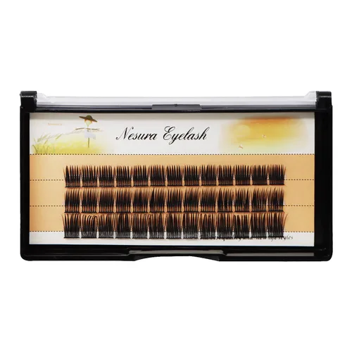 Vista 8 de BODERMINCER 60 pestañas postizas negras hechas a mano, 10D, largas, naturales, pestañas individuales, extensión de pestañas postizas, maquillaje
