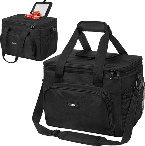 Vista 15 de OPUX Bolsa de enfriador suave, bolsa de almuerzo plegable aislada para hombres, trabajo, camping, playa, viaje, portátil, de lado suave