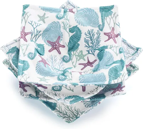 Vista 22 de Cunhill 4 Piezas Soportes Acogedores de Algodón para Tazones de Microondas para Comida Caliente Almohadillas Calientes Agarraderas para Tazones