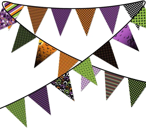 Vista 7 de Decoraciones de fiesta de Hello Fall Banderín triangular de tela para decoración de otoño, boda, fiesta de cumpleaños, día de Acción de Gracias