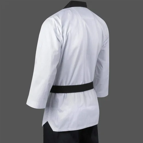 Vista 4 de Mooto Korea Taekwondo Poomsae Uniform WT Logo Taebek Dan MMA Martial Arts Karate Judo Kick Boxing