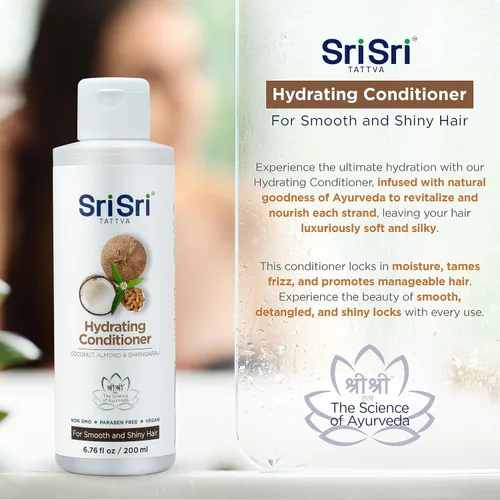 Vista 2 de SRI SRI TATTVA Acondicionador hidratante para cabello liso y brillante – Acondicionador ayurvédico para el cabello con Bhringraj y Aloe Vera