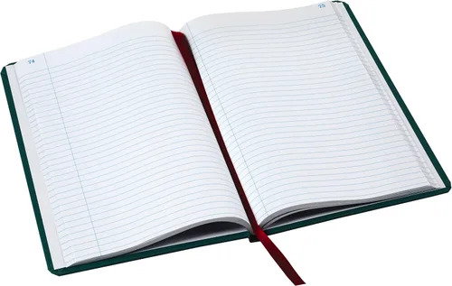 Vista 2 de Boorum & Pease 66150R - Libro de cuentas, regla de registro, azul, 150 páginas, 12 18 x 7 58