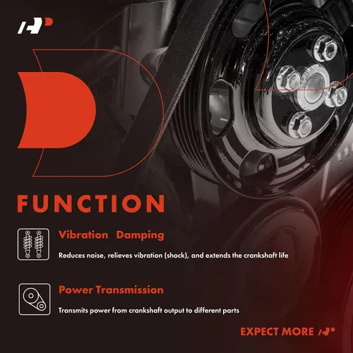 Vista 6 de A-Premium - Polea de cigüeñal equilibrador armónico de motor compatible con Chevy para Chevy Equinox, Malibu, Impala, Monte Carlo, Uplander