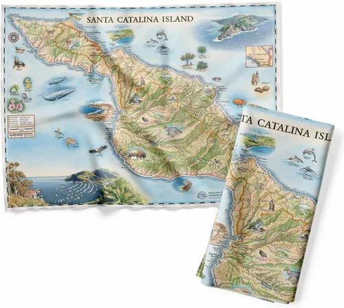 Vista 24 de Xplorer Maps 1000 Islands Map - Toalla decorativa de harina para cocina, 100% algodón, 18 x 24 pulgadas