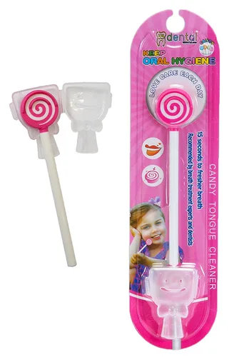 Vista 10 de 55Dental - Juego de raspador o limpiador de lengua para niños, raspadores dentales de plástico sin BPA que ayudan a refrescar el mal aliento, Azul