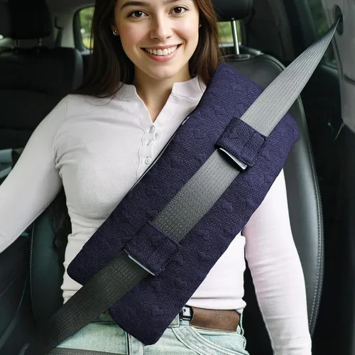 Vista 19 de Almohada para cinturón de seguridad poscirugía, almohada para puerto de quimioterapia para protector de pecho para pacientes de quimioterapia