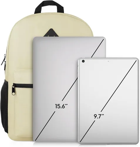 Vista 6 de YAMTION Mochila escolar, mochila clásica unisex para adolescentes con puerto USB para escuela secundaria, universidad, oficina, trabajo, viajes