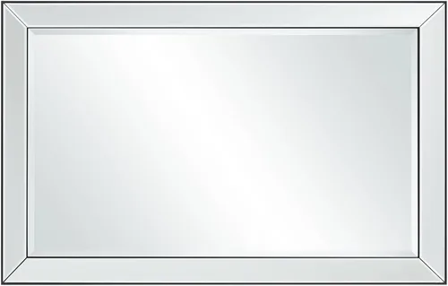 Vista 5 de Uttermost Verne - Espejo de pared rectangular con borde negro mate de 24 x 38 pulgadas
