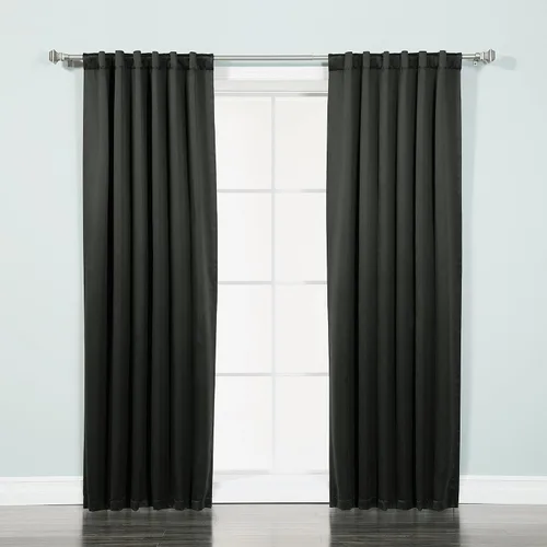 Vista 12 de KEMCO Cortinas opacas con pestaña trasera y bolsillo para barra, cortinas opacas con aislamiento térmico sólido para sala de estar, dormitorio