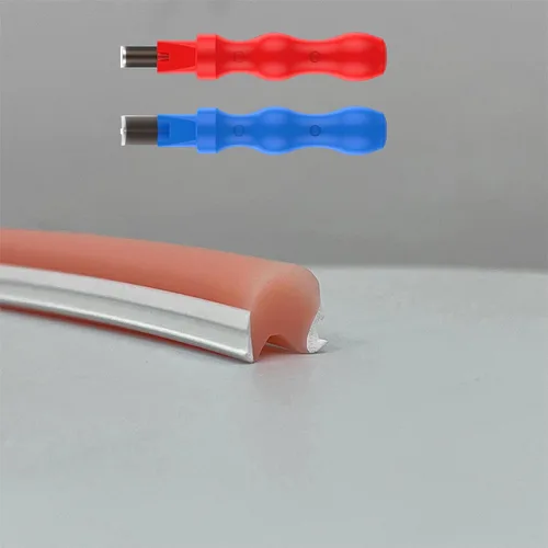 Vista 16 de JARBIH Cubierta de tira de luz LED flexible de neón separada, 16.4 pies 0.236 in sin desgaste, cubierta de difusor de silicona flexible con 2