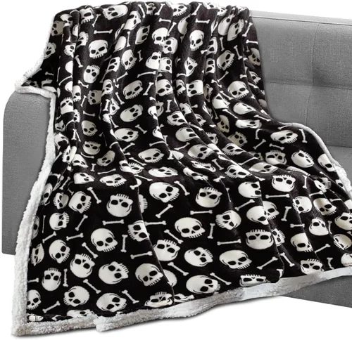 Vista 49 de Elegant Comfort Manta, Manta Reversible de Franela Sherpa, Ultra-Suave, Mullida, Acogedora y Afelpada - Manta Decorativa Ligera para Todas las Gris