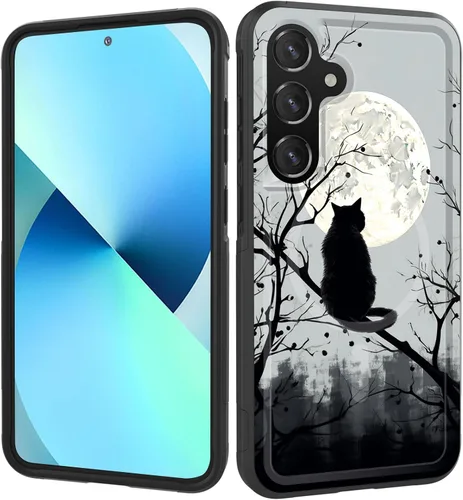 Vista 41 de Funda magnética para Galaxy A16 5G, [compatible con MagSafe] [protección contra caídas de grado militar] Funda resistente a prueba de golpes