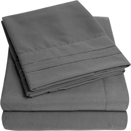 Vista 19 de 1500 Supreme Collection Juego de Sábanas de Bolsillo Extra Profundo - Sábanas de Cama Suaves de Lujo, Sin Arrugas, Ropa de Cama, Más de 40
