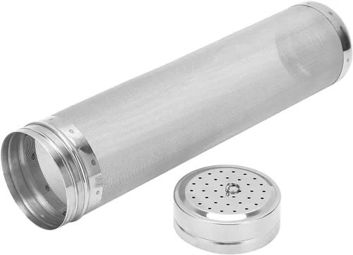 Vista 8 de Filtro de cerveza de acero inoxidable de malla 50 de 2.8 x 11.8 pulgadas, filtro de cesta de cerveza casera, filtro de cerveza, cartucho de filtro