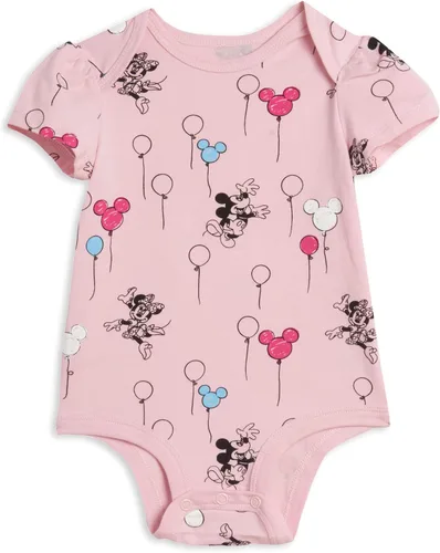 Vista 3 de Disney Body unisex de manga corta de algodón elástico orgánico para bebé paquete de 3