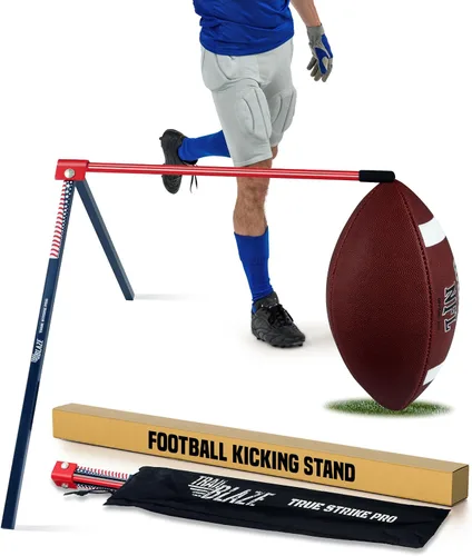 Vista 9 de True Strike Pro Football Kicking Tee - Ultimate Football Tee Compatible with All Ball Sizes, Bonus Goal Kicking Tracker, Field Goal Football Holder