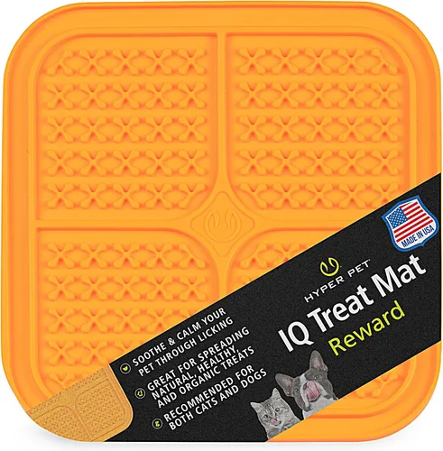 Vista 9 de Hyper Pet IQ Treat Lick Mat para perros y gatos Alimentador lento para perros y gatos y juguete de enriquecimiento Fabricado en Estados Unidos
