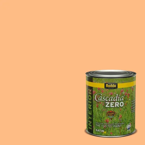Vista 187 de Rodda Paint CASCADIA ZERO - Pintura plana e imprimación para interiores en uno, cuarto de galón, crema de ballet
