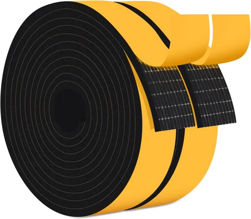 Vista 37 de Square Foam Weather Stripping for RV Doors & Extra Large Gaps 1x1In Sellos puertas de remolque, cámper y garaje, bloquea insectos, corrientes