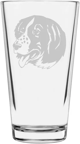 Vista 398 de Podenco Canario - Vaso de pinta de 16 onzas con temática de perro personalizado