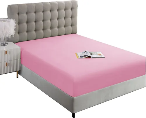 Vista 10 de Sábana ajustable de tamaño completo Ghooss - Sábana con bolsillo profundo de hasta 14 pulgadas - Resistente a las arrugas, la decoloración