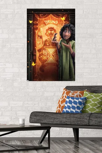 Vista 2 de Trends International Disney Encanto - Póster de pared de Bruno, 22.37 x 34.00 pulgadas, versión premium sin marco