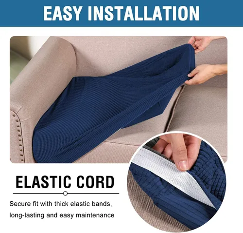 Vista 113 de H.VERSAILTEX Fundas de Cojín de Asiento Individuales Super Elásticas Fundas de Sofá Fundas de Cojín de Sofá Fundas Deslizables Juegos Tela de Sarga