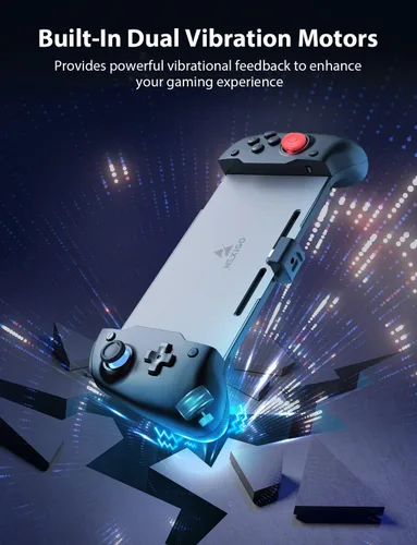 Vista 3 de NexiGo Gripcon, Enhanced SwitchSwitch OLED Controller for Handheld Mode, Ergonomic Controller for Nintendo Switch OLED with 6-Axis Gyro, Mapping