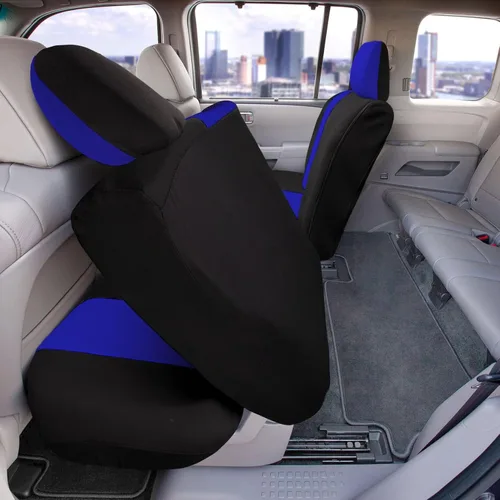 Vista 44 de FH Group Tres filas de 7 plazas, fundas de asiento modernistas de alta calidad, se adaptan a la mayoría de automóviles, camiones, SUV y camionetas