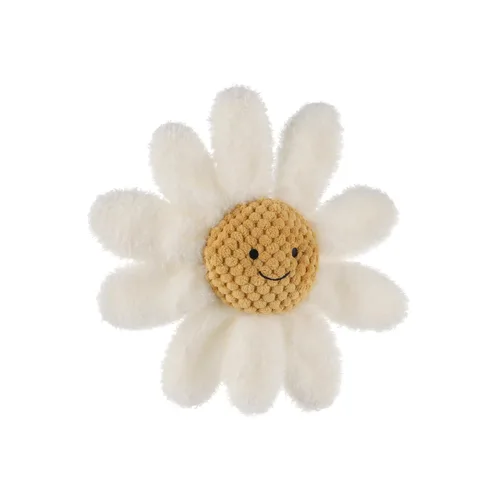 Vista 4 de Apricot Lamb Baby Lovey Daisy - Sonajero suave, flores de peluche para recién nacido, suaves más de 0 meses (margarita blanca)