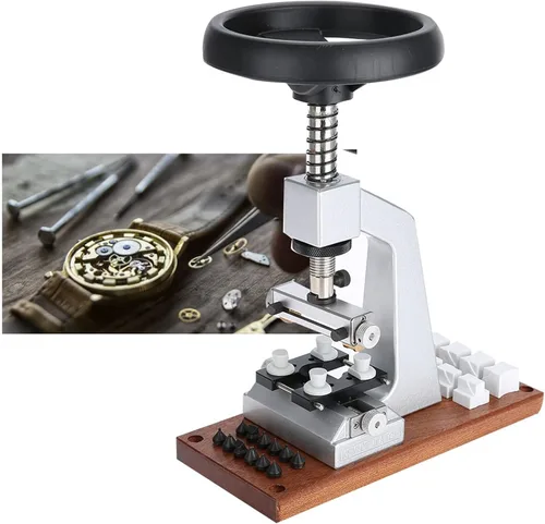 Vista 6 de Herramienta de extracción de espalda de reloj, 5700 reloj prensa caja de reloj de apertura trasera tornillo estilo ostra abridor de reloj con base