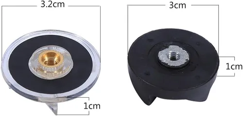 Vista 2 de 2 pares de engranajes base y engranaje de cuchilla 2 engranajes base 2 engranajes de cuchilla de goma repuesto para Magic 250W Juicer