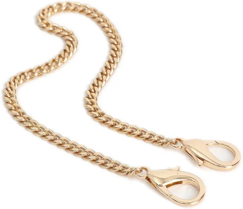Vista 13 de Yichain Mini Linda Correa de Cadena de Bolso de Mano Correa de Repuesto para Bolso de Mano con Hombro Accesorios de Encanto (Oro Antiguo, 33 cm)