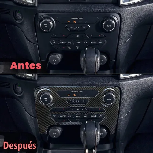 Vista 3 de ruihe Panel de control de audio de radio para tablero central, calentador de aire acondicionado automático, cubierta de control de temperatura