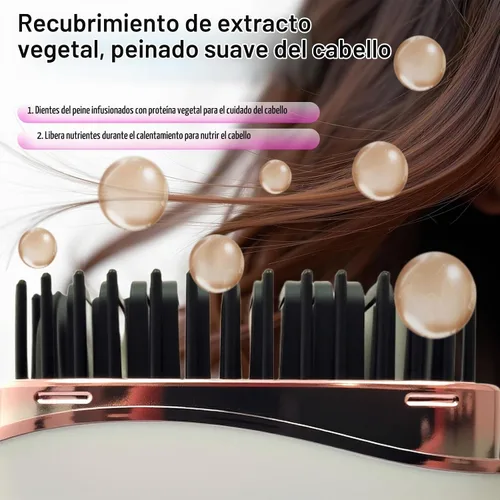 Vista 4 de Mini alisadora de pelo, alisadora de pelo de viaje, mini alisadora inalámbrica recargable con dos ajustes de temperatura, calentamiento rápido