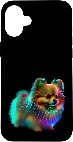 Vista 22 de Funda para iPhone 16 con diseño de raza de cachorro de Pomerania para mujeres o niñas