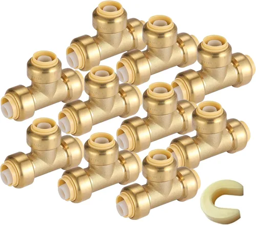 Vista 11 de Paquete de 10 acoplamientos rectos GUOFIS de 1/2" con clip de desconexión