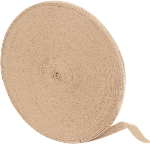 Vista 87 de uxcell Cinta de sarga de algodón de 50 yardas, cinta de espiga de 3/8 pulgadas para coser ropa, manualidades (azul)