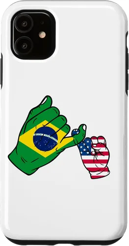 Vista 5 de iPhone 15 Parent and child Brazil USA family Case