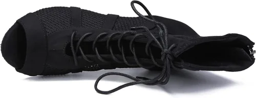 Vista 3 de Zapatos de baile latino para mujer, zapatos de baile de salsa para mujer, tacón de 3 pulgadas