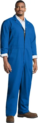 Vista 13 de Red Kap Men's Twill Action Back Coverall With Chest Pockets - Mechanic Coveralls With Concealed Zippers Negro